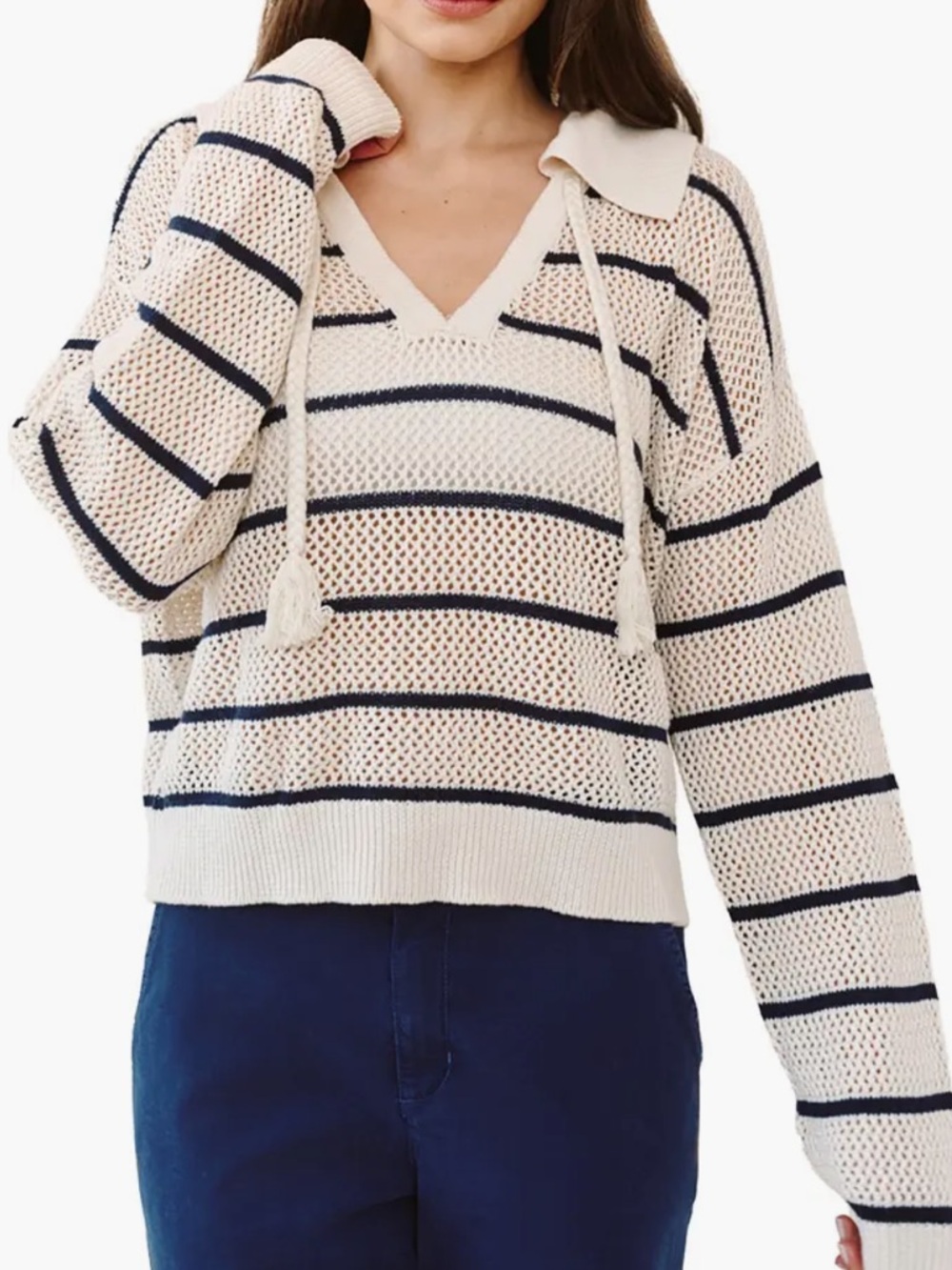 Bella Dahl Tassel Tie Sweater